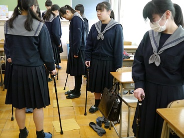看護進学コース：介護体験