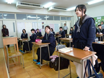 特進クラス：センター試験に向けて壮行会
