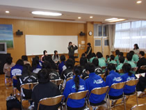 吹奏楽部：マーチング講習会に参加