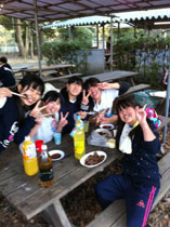 吹奏楽部：春合宿でBBQ！！