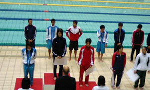 水泳部：大阪高校選手権水泳競技大会で第3位入賞