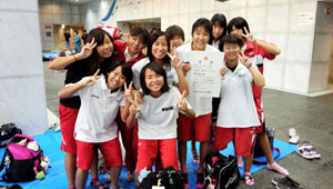 水泳部：平成２５年度大阪高等学校新人水泳競技大会