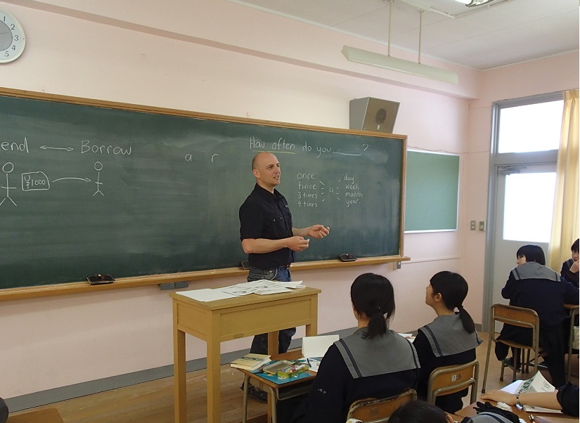 第2学年　外国語の授業