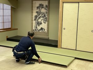 作法室の畳が新しくなりました。