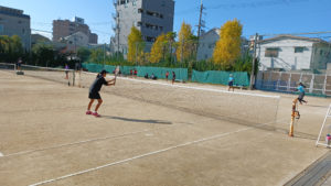 11/7（日）ソフトテニス部　練習試合を開催しました！